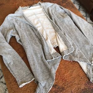 {Basil Lola} Cream/Olive Cardigan Wrap. Size M.